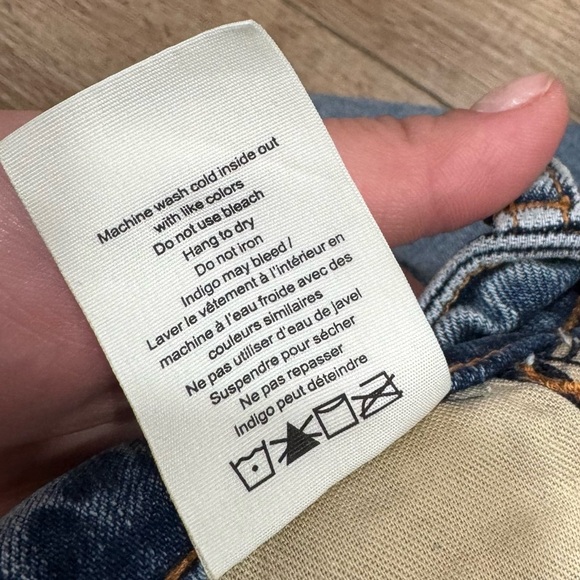 Rag‎ & Bone High Rise Casey Flare - Norwalk Medium Acid Wash Size 30 - Picture 7 of 9